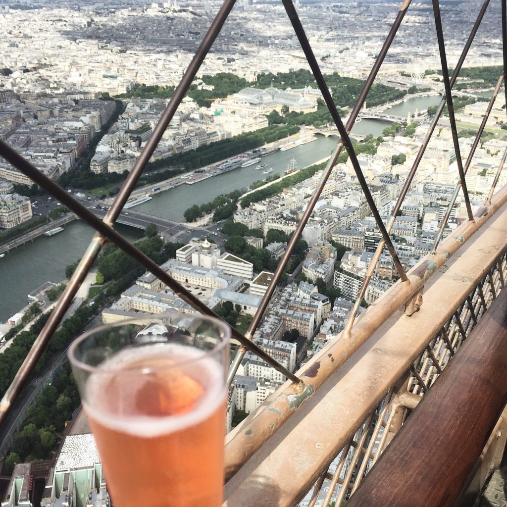 Eiffel Tower champagne