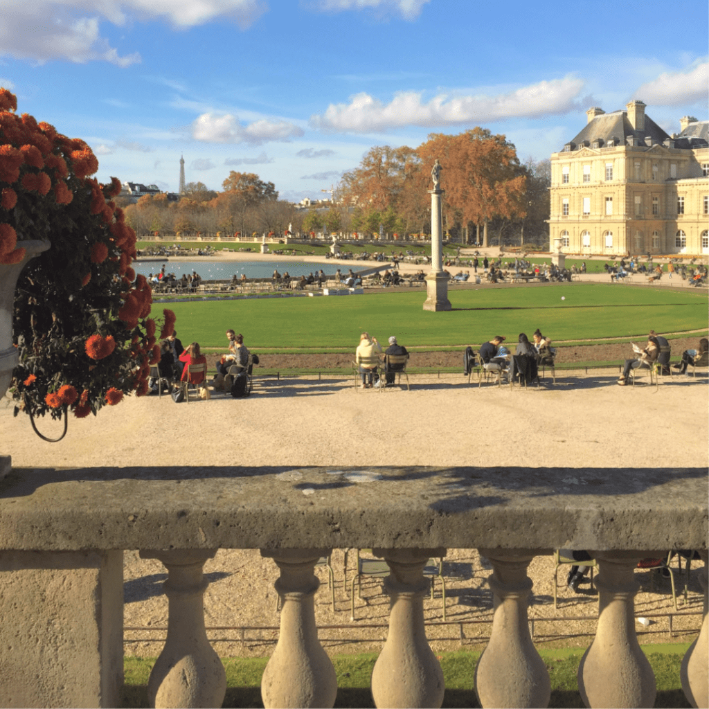 Paris autumn fall leaves