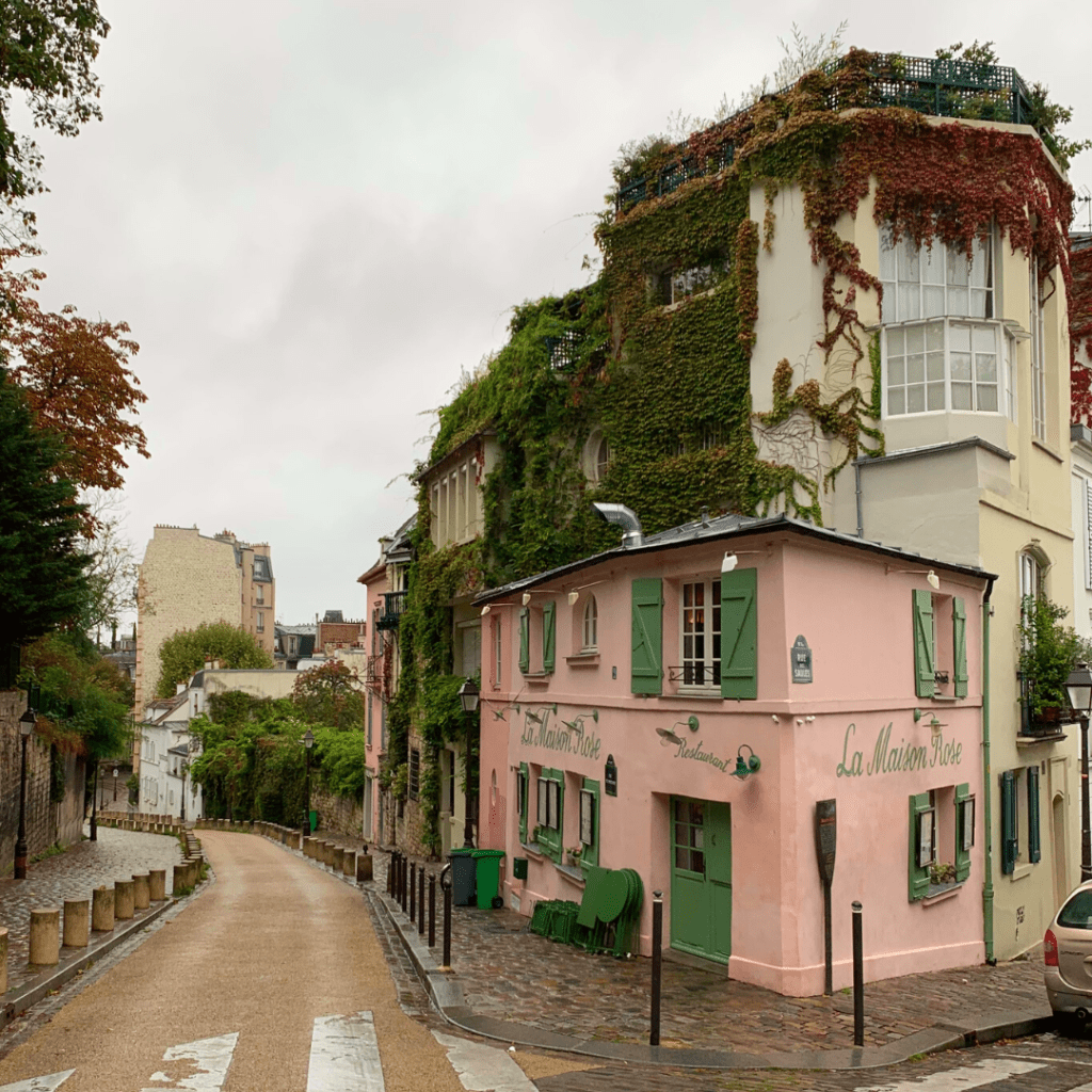 Paris autumn fall leaves