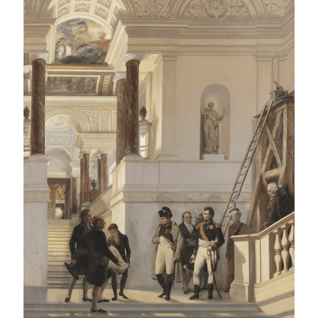 Napoleon-Visiting-the-Louvre